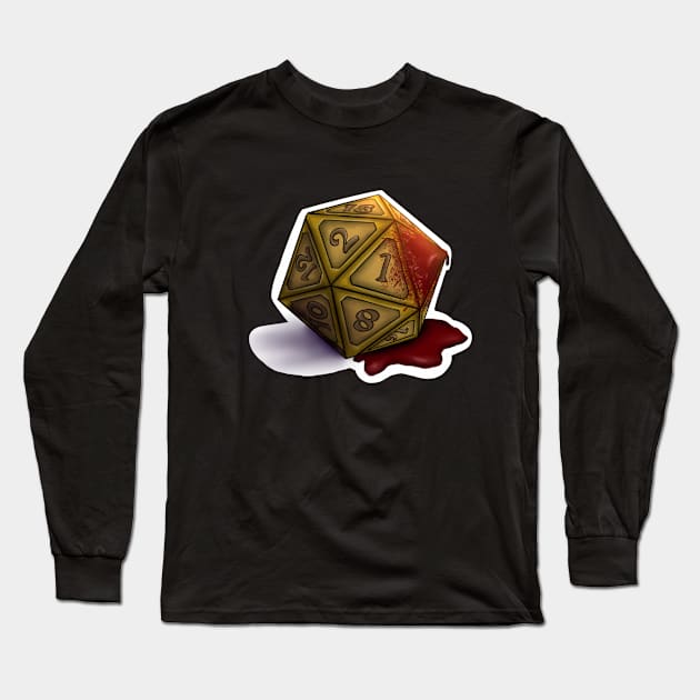 Bloody Dice Long Sleeve T-Shirt by CandifiedChaos